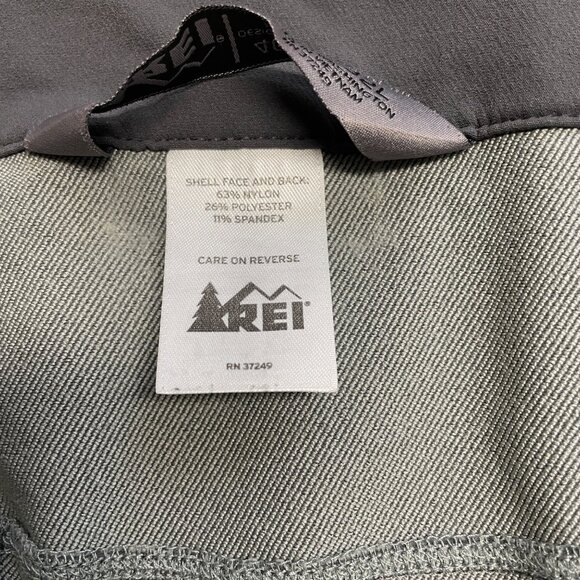 REI PANTS HIKING OUTDOOR STRETCH ZIP POCKETS GRAY MENS SIZE 40 ADJUSTABLE WAIST - Picture 6 of 12